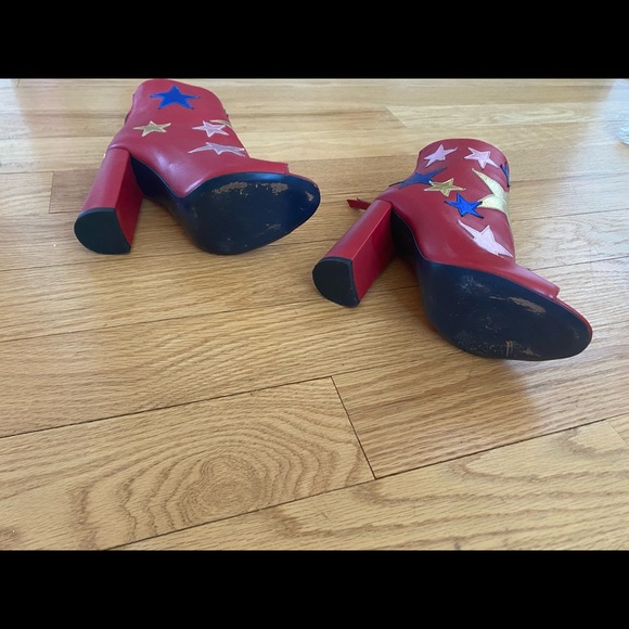 tommy hilfiger metallic star ankle boot - RARE - Picture 2 of 8